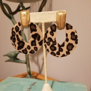 Boutique leopard print earrings